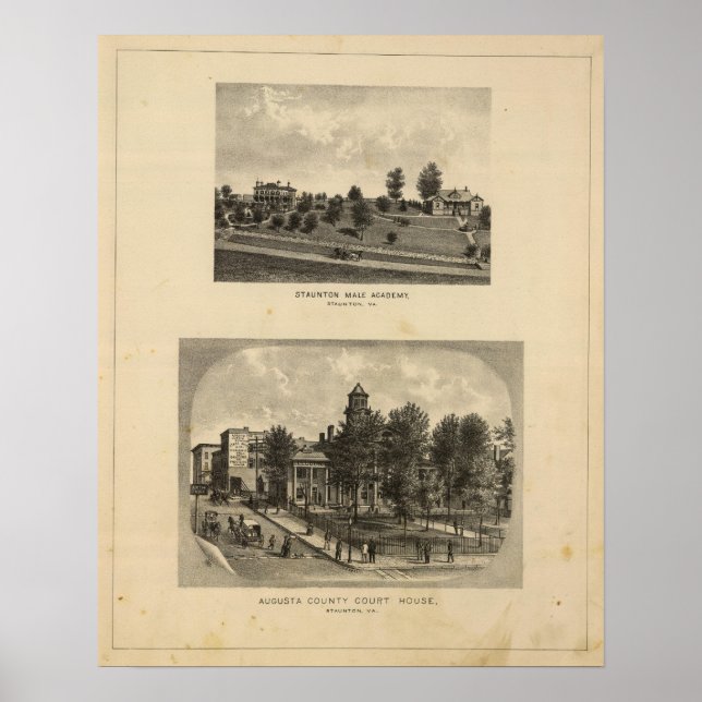 Poster Académie masculine de Staunton (Devant)