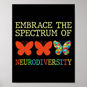 Poster Acceptez Le Spectre De La Neurodiversité Autisme M