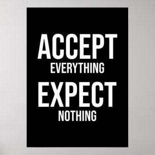 Poster Acceptez Tout, N'Attendez Rien - Salle De Sport, A