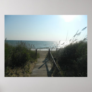 Poster Accès À La Plage