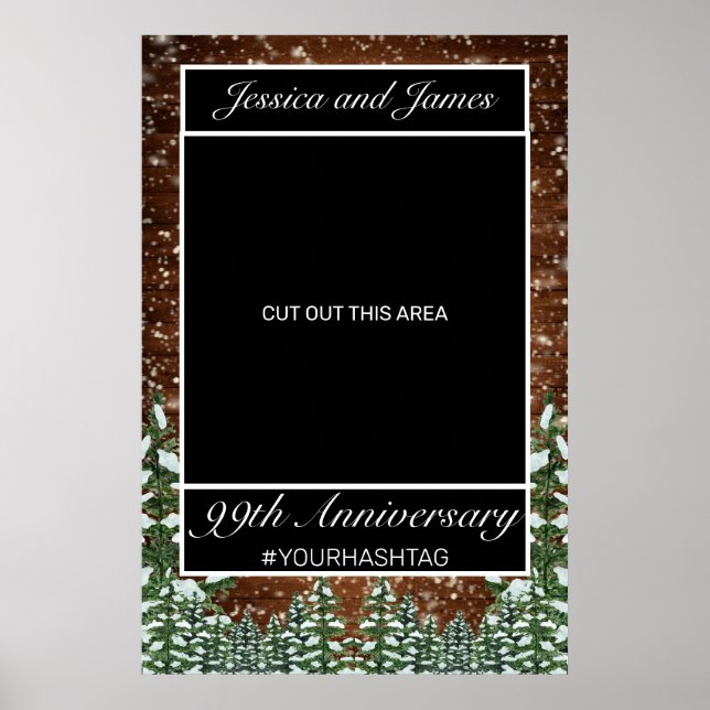 Poster Accessoire de photo d'anniversaire pour pays de bo (Devant)