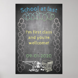 Poster Accessoires pour l'inscription dans le style table