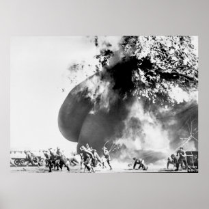 Poster Accident de ballon d'hydrogène - Ft Sill Oklahoma 