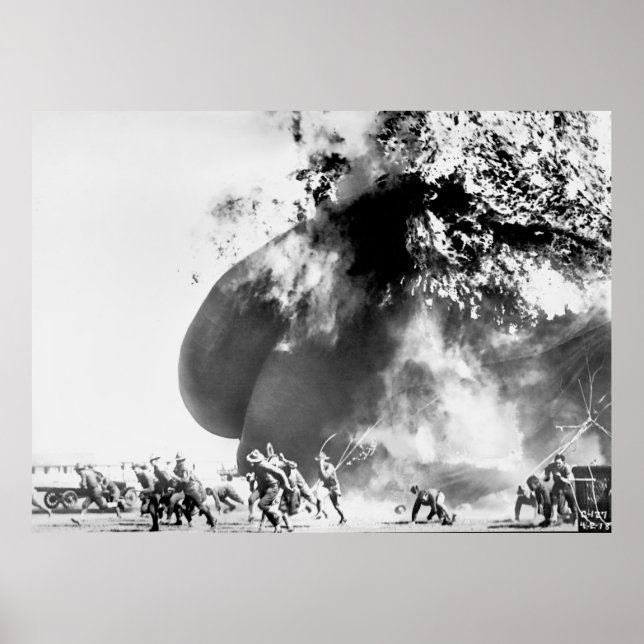 Poster Accident de ballon d'hydrogène - Ft Sill Oklahoma  (Devant)