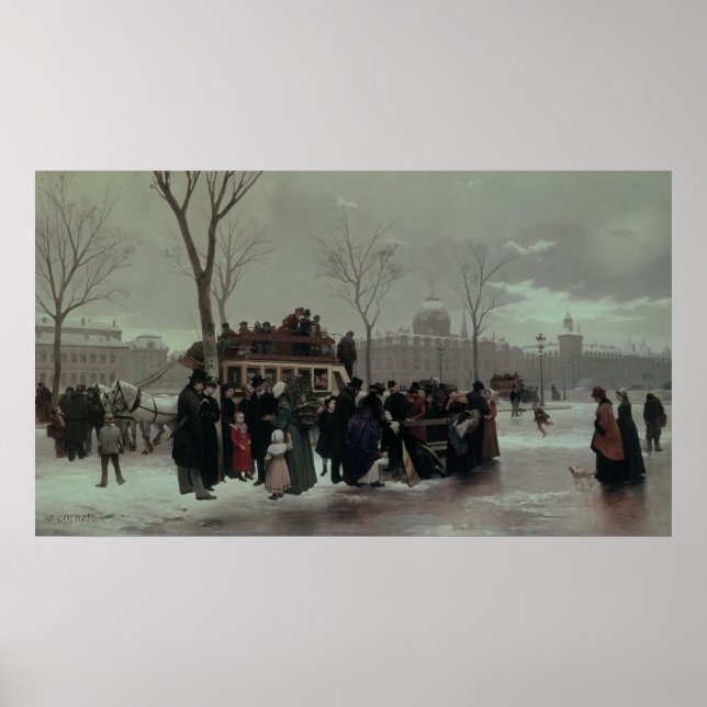 Poster Accident de bus à Paris (Devant)