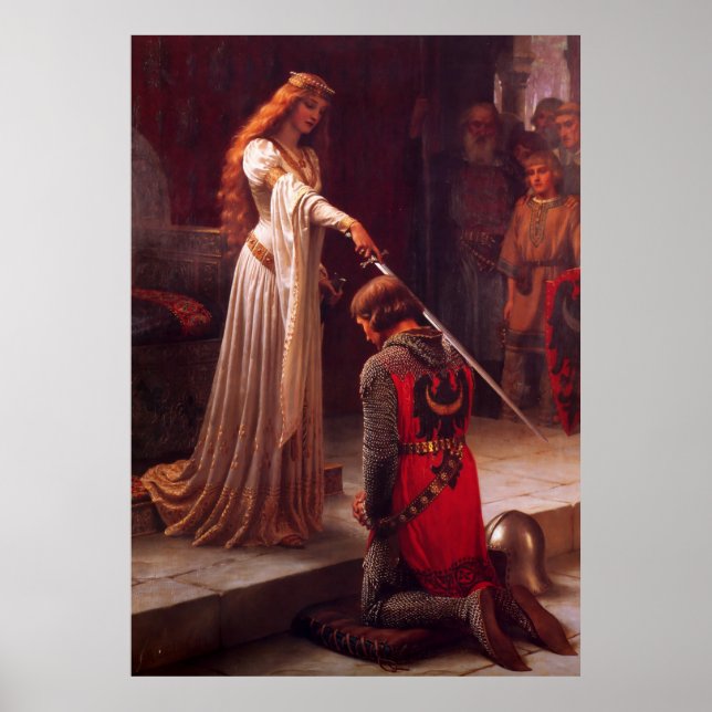 Poster Accolade par Edmund Blair Leighton (Devant)