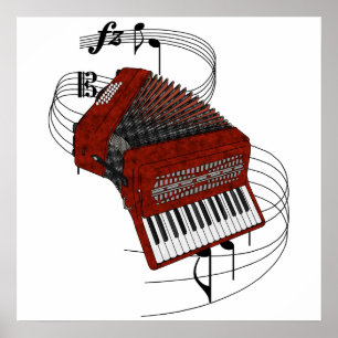 Poster Accordéon