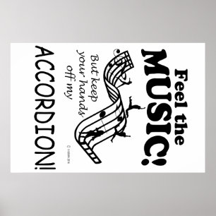 Poster Accordion Sent La Musique