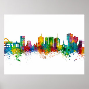 Poster Accra Ghana Skyline