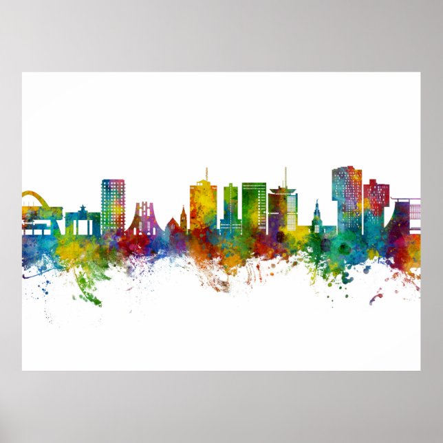 Poster Accra Ghana Skyline (Devant)