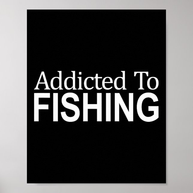 Poster Accro à la pêche -  (Devant)
