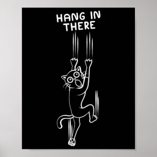 Poster Accroche-toi, je suis un amateur de chat d'escalad