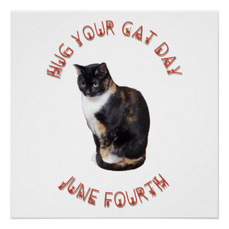 Poster Accrochez votre chat Jour 4 juin