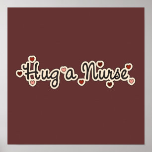 Poster Accrochez-vous à une infirmière T-shirts et cadeau