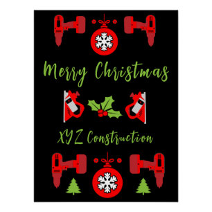 Poster Accueil Amélioration Cadeaux de Noël
