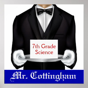 Poster Accueil de la classe de l'enseignant de l'école -