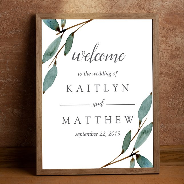 Poster Accueil de la collection de Mariages Bliss Botaniq (Créateur téléchargé)