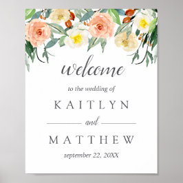 Poster Accueil de la collection de Mariages Spring Blosso