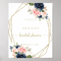 Accueil de la Fête des mariées géométrique Floral 