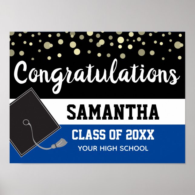 Poster Accueil de la fête d'obtention du diplôme (Devant)