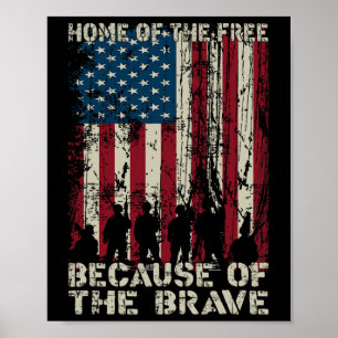 Poster Accueil De La Libération À Cause De La Brave Trous