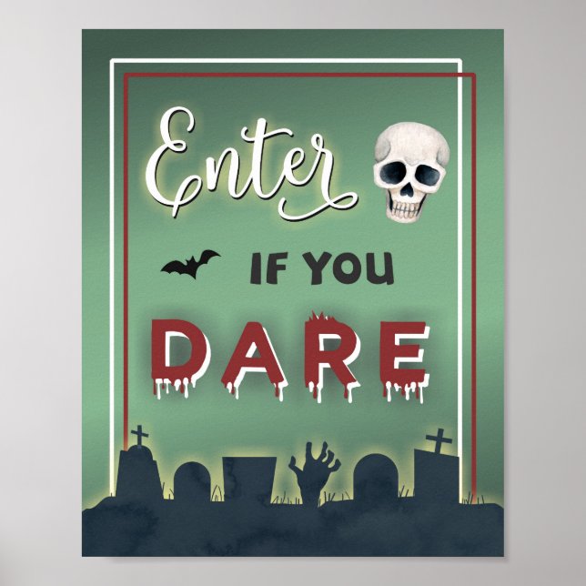 Poster Accueil de la porte murale de la fête des adultes  (Devant)