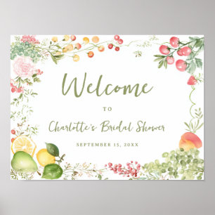 Poster Accueil de Mariage Fantaisiste Hors du Marché