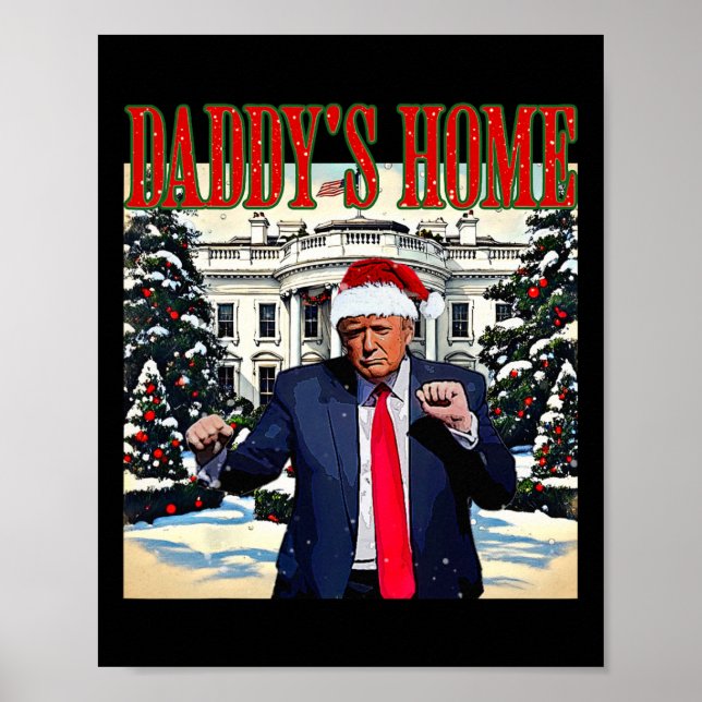 Poster Accueil de papa Edition Noël Maison Blanche Trump  (Devant)