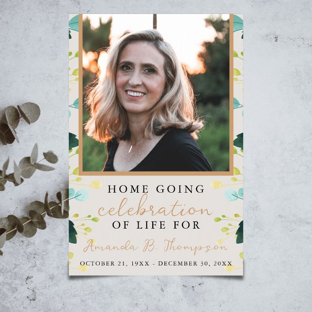 Poster Accueil Fête de la vie Service funéraire (Créateur téléchargé)