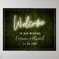 Accueil Mariage en bois blanc Neon