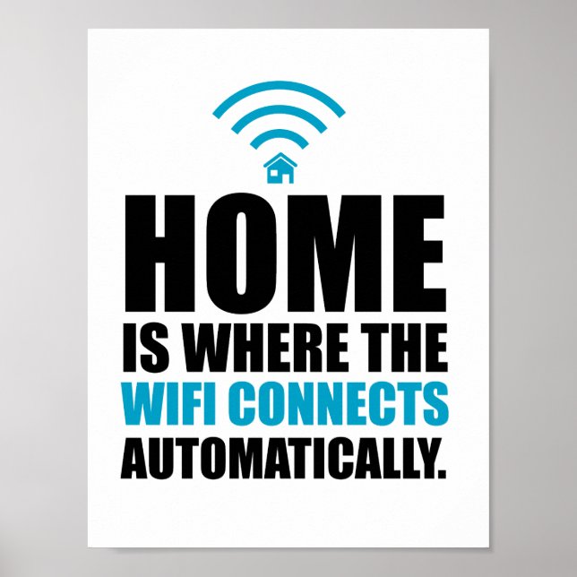 Poster Accueil où le Wi-Fi se connecte automatiquement (Devant)
