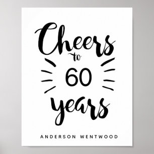 Poster Accueil personnalisé à 60 ans