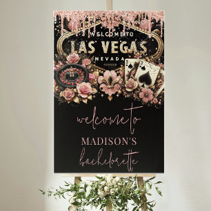Poster Accueil personnalisé Las Vegas Bachelorette Luxe