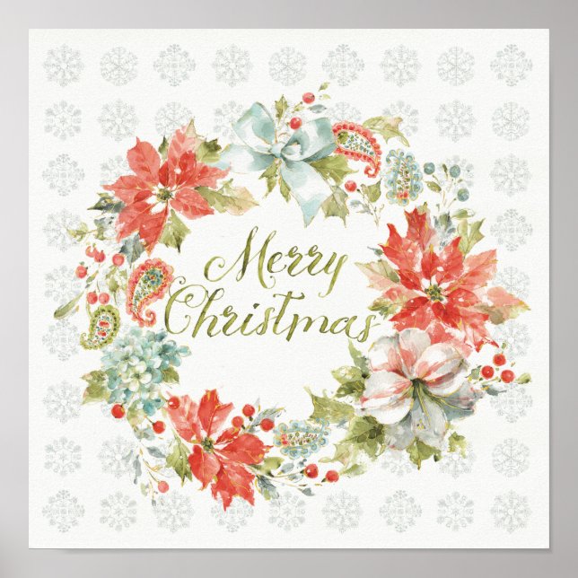 Poster Accueil pour les fêtes Joyeux Noël (Devant)