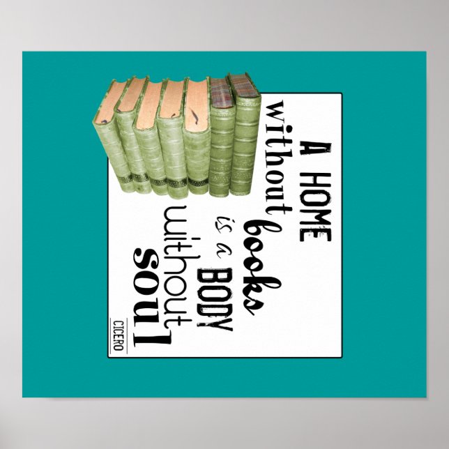 Poster Accueil sans livres = Corps sans âme (Devant)