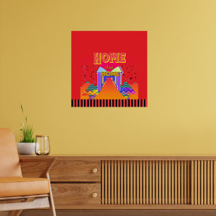 Poster Accueil Sweet Home Rouge