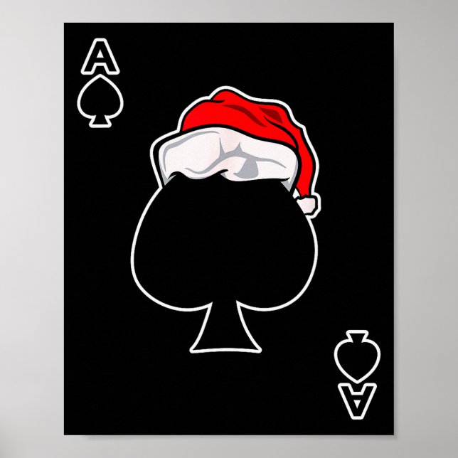 Poster Ace Of Spades Christmas Gift Playing &amp; Deck Of (Devant)