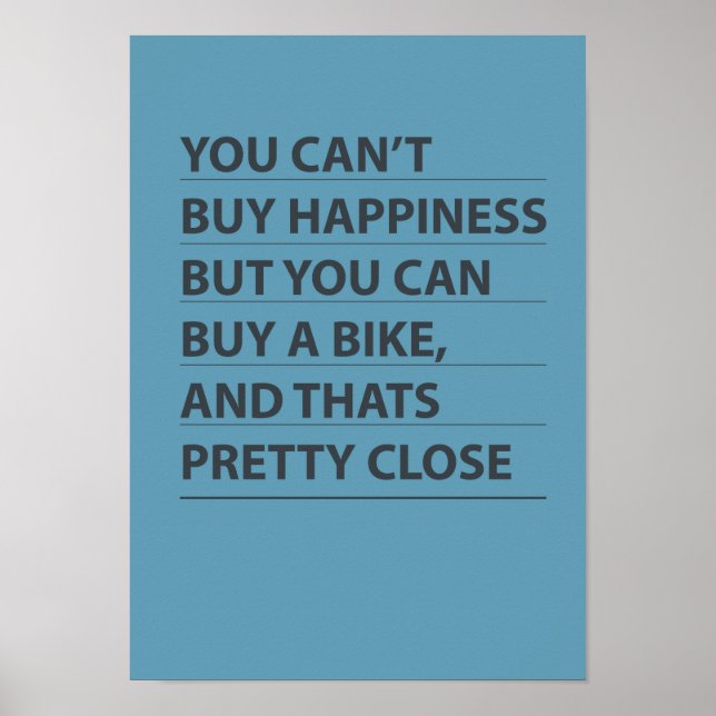 Poster Acheter Un Vélo (Devant)
