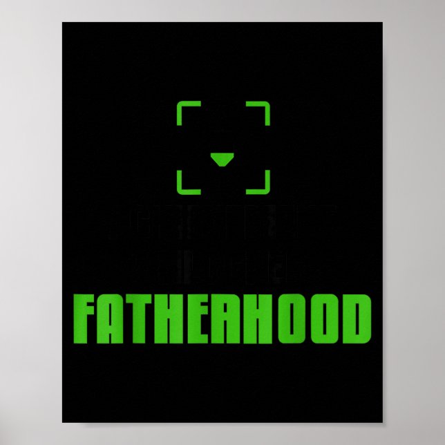 Poster Achievement Unlocked Fatherhood Gamer Video Games  (Devant)