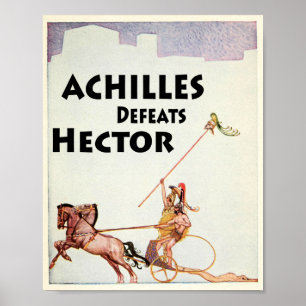 Poster Achille tue Hector dans l'illusion