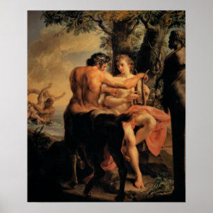 Poster Achilles and the Centaur Chiron