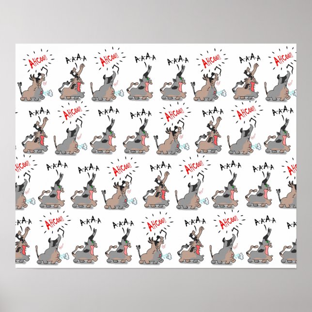 Poster ACHOO ! ! Chat +1 (Devant)