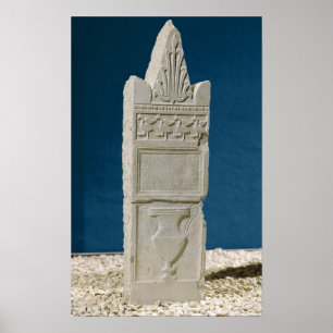 Poster Acier Votif avec fronton triangulaire