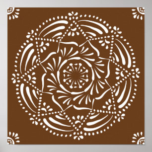 Poster Acorn Mandala