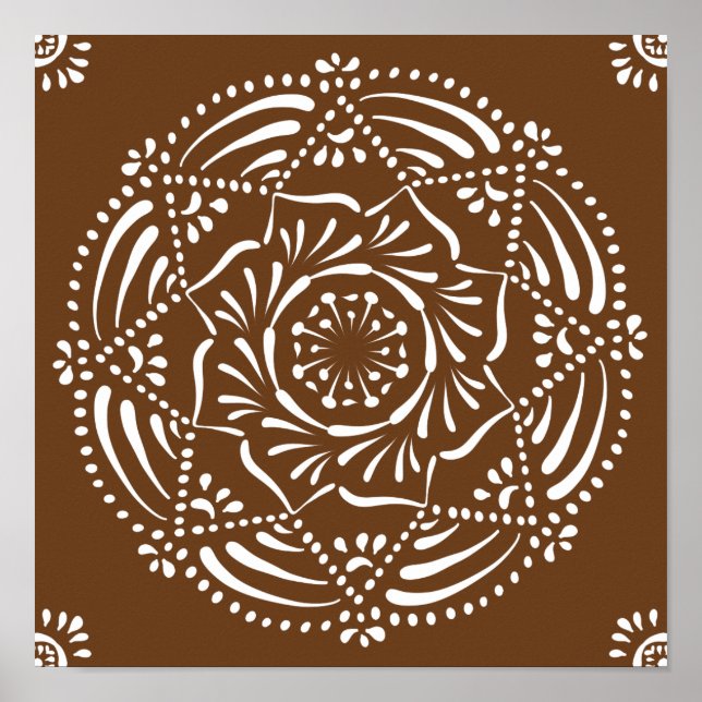 Poster Acorn Mandala (Devant)