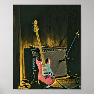 Poster Acoustic guitar player gift