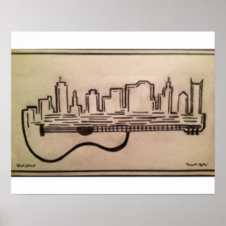 Poster "Acoustic Skyline" (16.50" x 11.00")