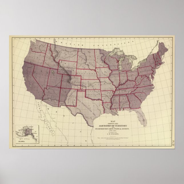 Poster Acquisition de territoires américains (Devant)