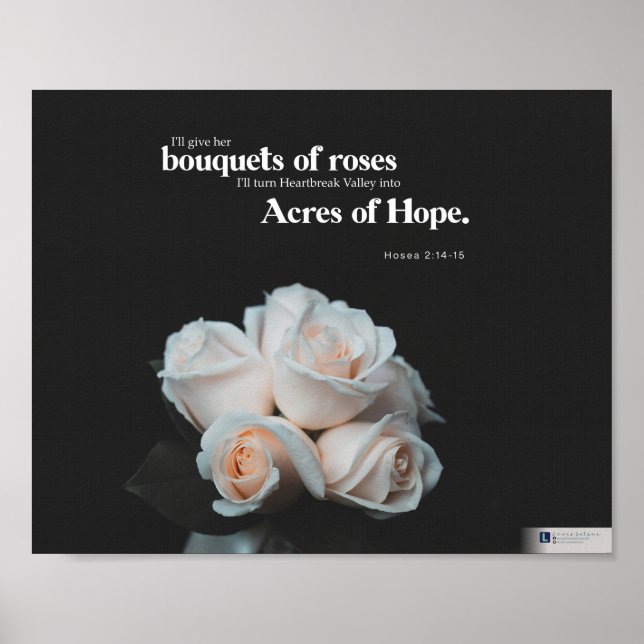Poster Acres de l'espoir (Hosea 2:14-15) (Devant)