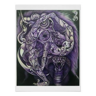 Poster acrobatique dans la forêt nationale